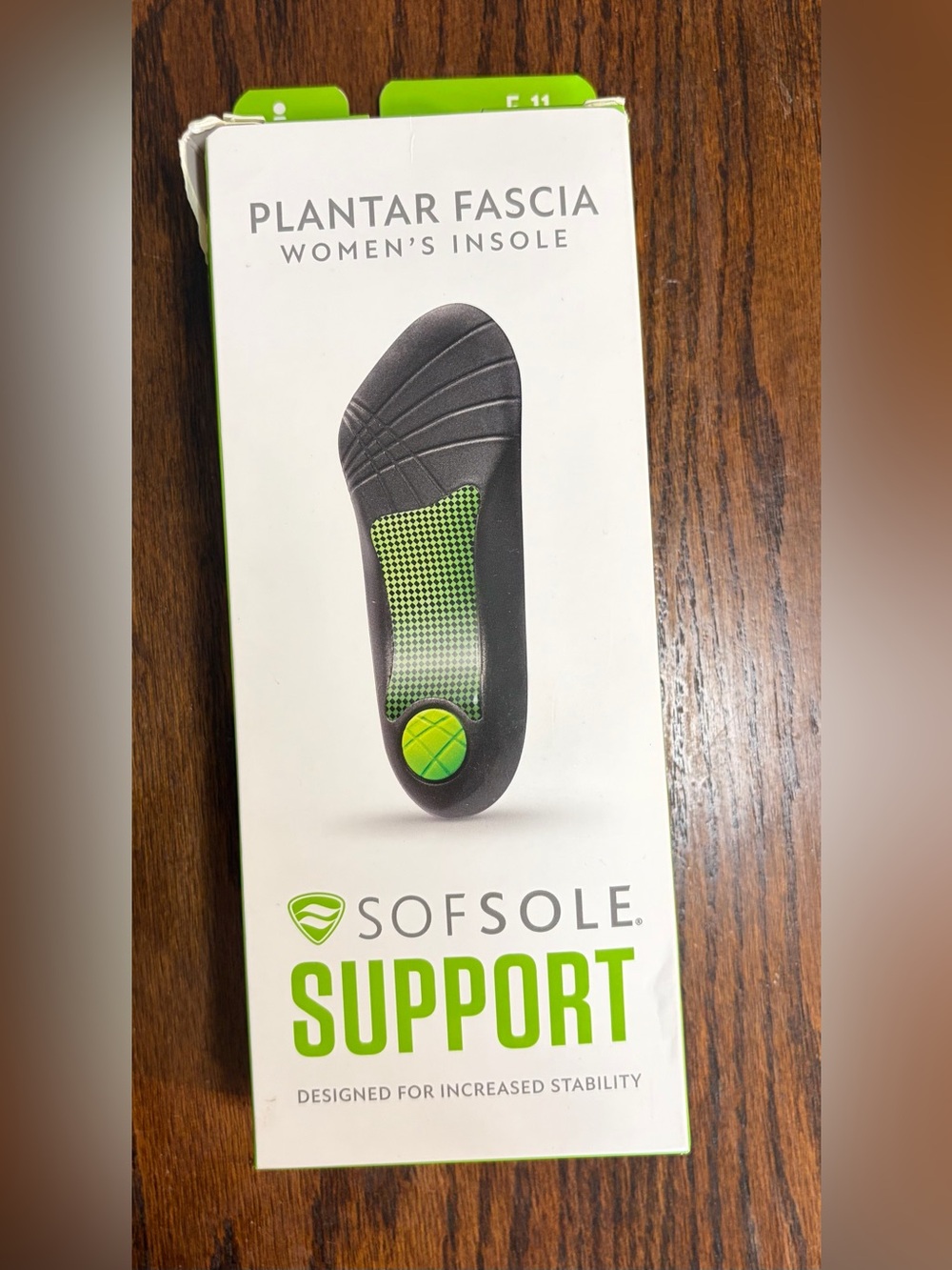 SofSole Support Plantar Fascia Fasciitis Women's Shoe Insole - Size 5 - 11